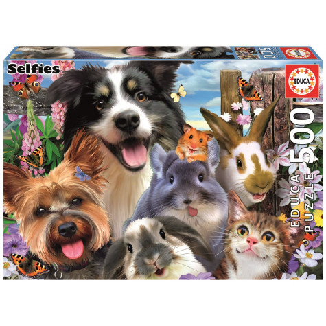 EDUCA Puzzle Vtipné selfie 500 dílků ~ 1