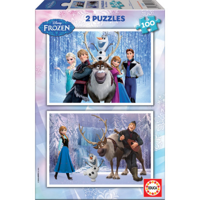 EDUCA Puzzle Ledové království 2x100 dílků
