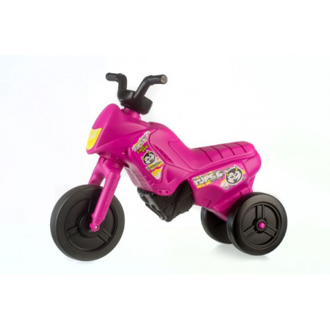 Odrážedlo Enduro Yupee růžové malé plast výška sedadla 26cm nosnost do 25kg ~ 2