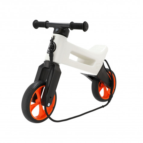 Odrážedlo FUNNY WHEELS Rider SuperSport 2v1 bílé oranžová kola ~ 7