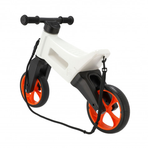 Odrážedlo FUNNY WHEELS Rider SuperSport 2v1 bílé oranžová kola ~ 8