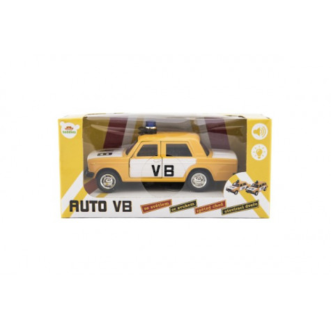 Teddies Policejní auto VB 11,5 cm na zpětné natažení se zvukem ~ 2