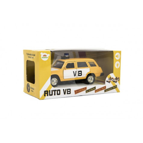 Teddies Policejní auto VB combi 11,5 cm na zpětné natažení se zvukem