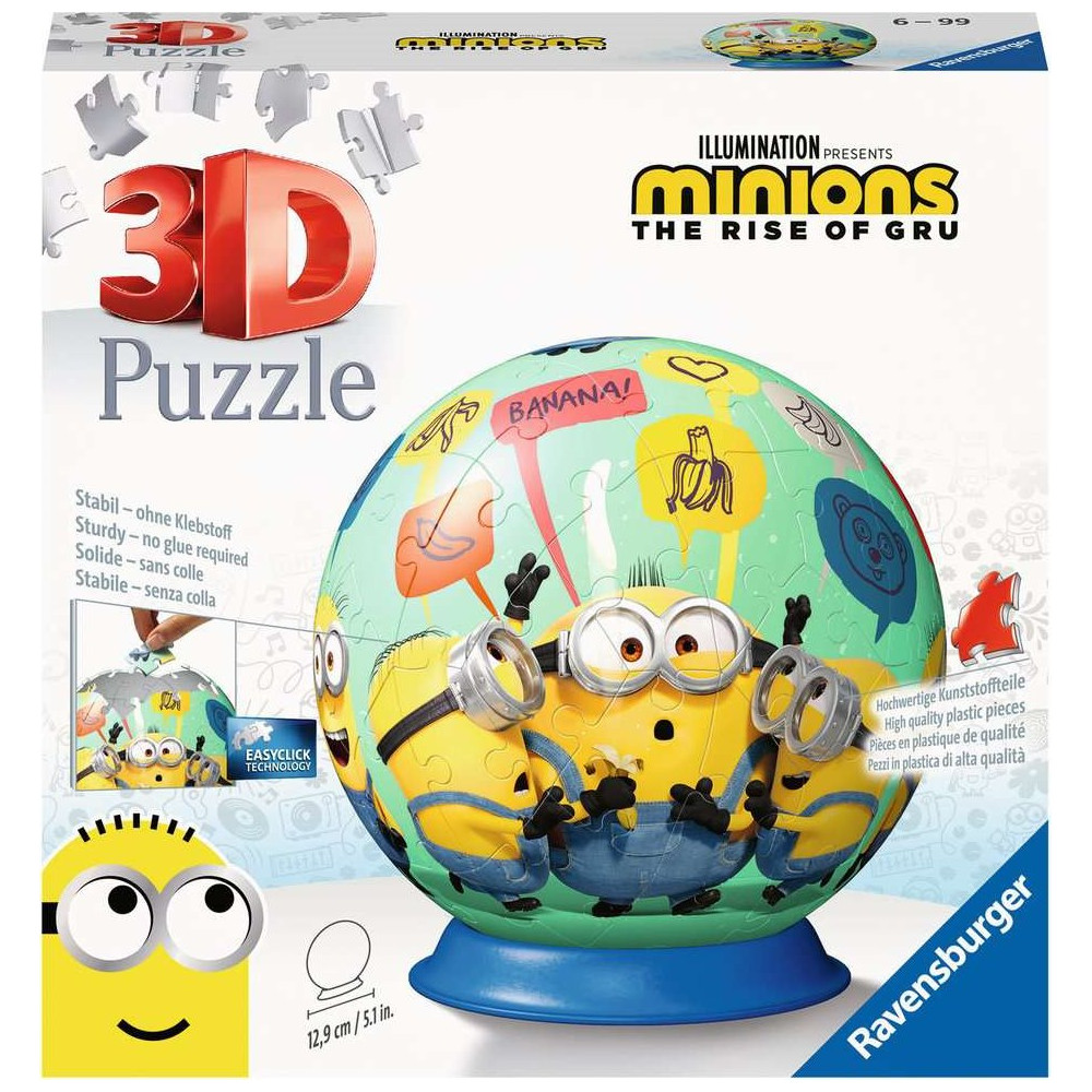 RAVENSBURGER 3D Puzzleball Mimoni 2: Padouch přichází 72 dílků