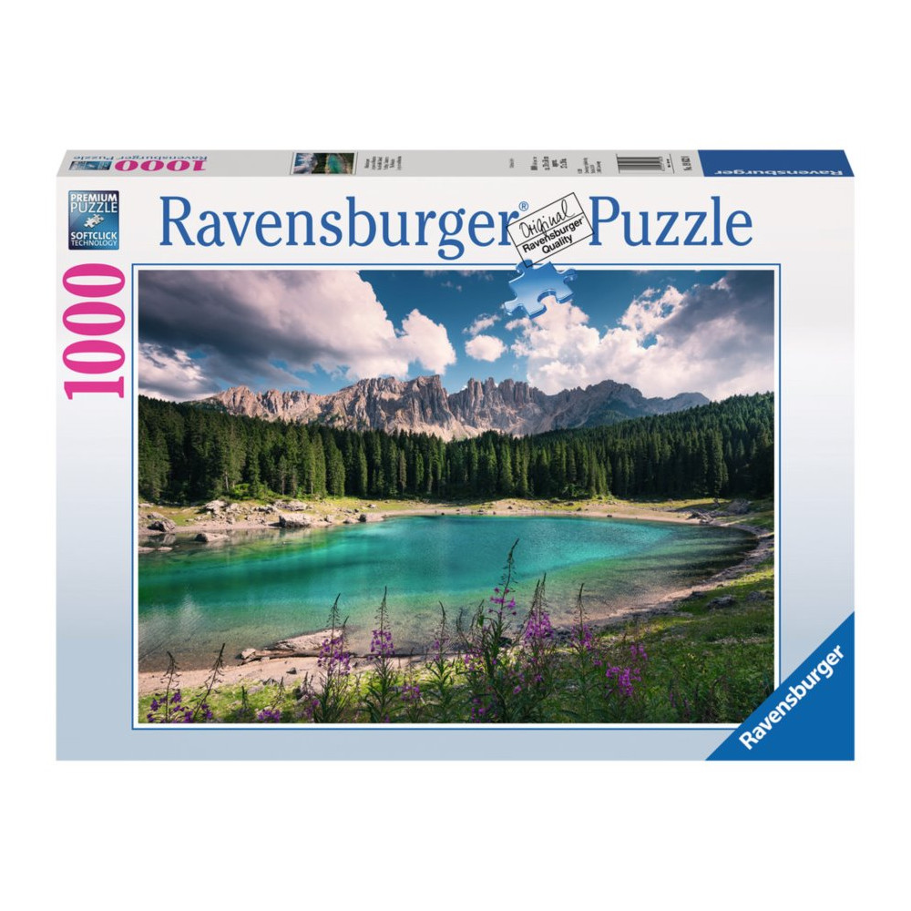 RAVENSBURGER Puzzle Jezero v Dolomitech 1000 dílků