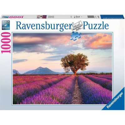 RAVENSBURGER Puzzle Levandulové pole 1000 dílků