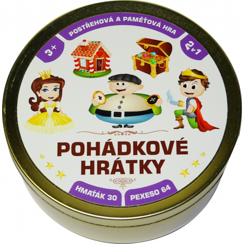 Hmaťák Pohádkové hrátky s povoláním společenská hra 2v1 ~ 2