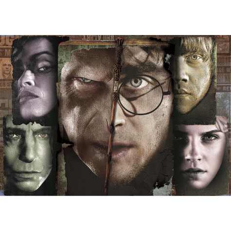 CLEMENTONI Puzzle v kufříku Harry Potter: Tváře kouzelníků 1000 dílků ~ 2