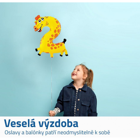 Nafukovací balónky čísla zvířátka - 2 ~ 4