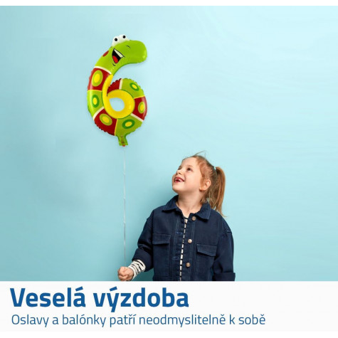 Nafukovací balónky čísla zvířátka - 6 ~ 3