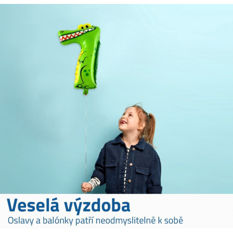 Nafukovací balónky čísla zvířátka - 7 ~ 3
