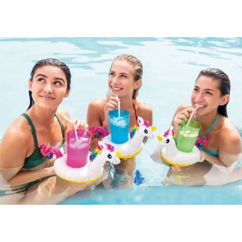 Intex 57506 Nafukovací držák na pití - Jednorožec 3 ks ~ 2