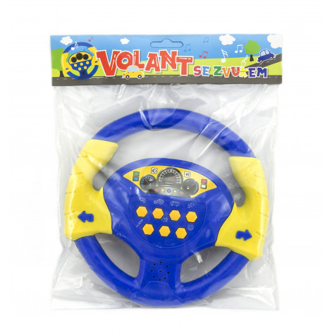 Volant modrý plast 20cm na baterie se zvukem ~ 3