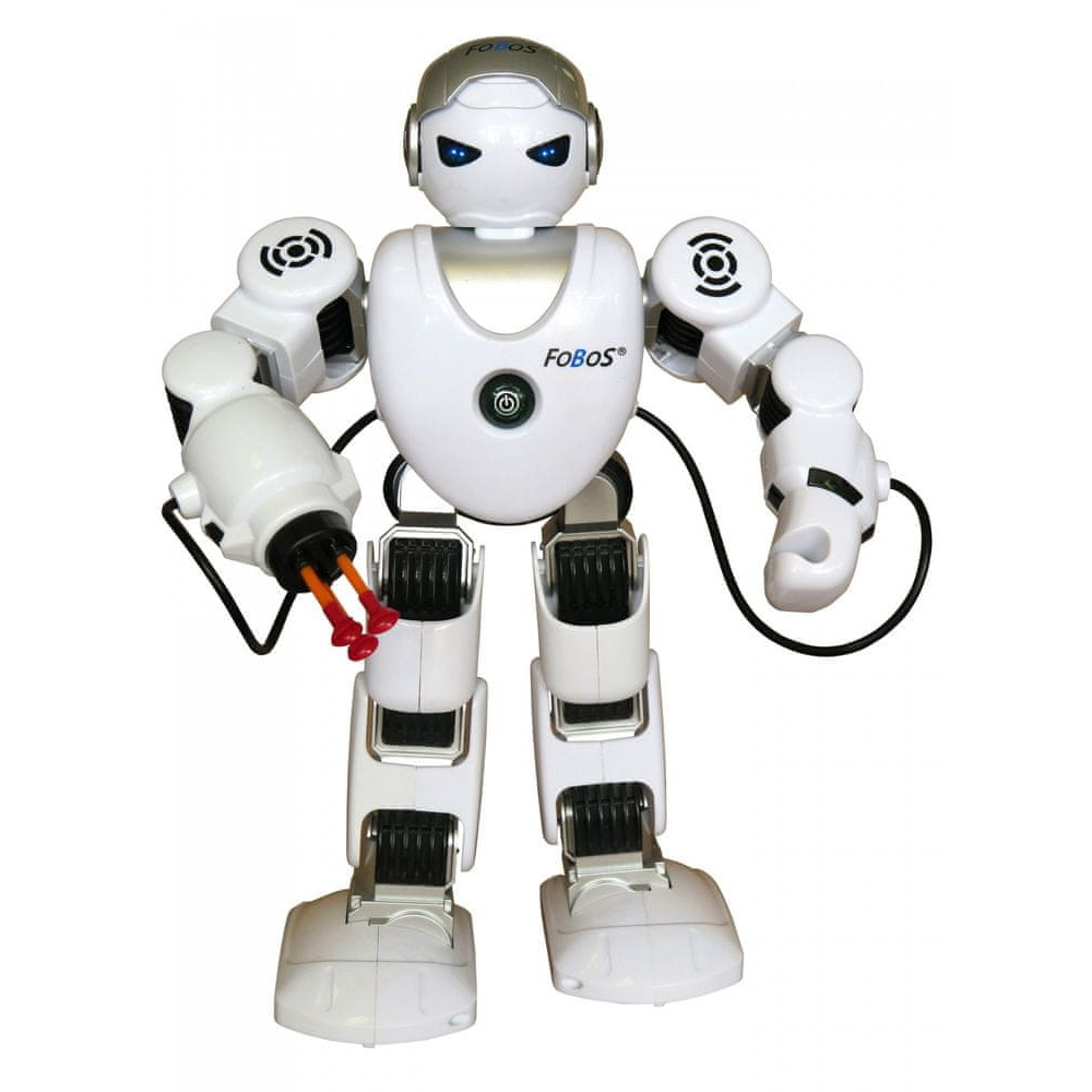 Robot RC FOBOS interaktivní chodící 40cm česky mluvící na baterie s USB