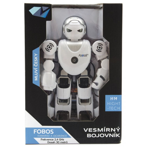 Robot RC FOBOS interaktivní chodící 40cm česky mluvící na baterie s USB