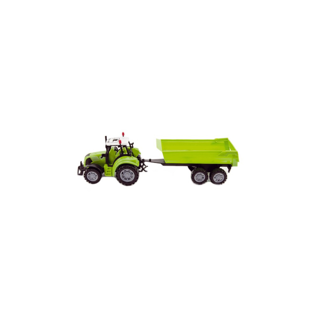 Traktor s vlekem a výklopkou plastový 35cm na setrvačník