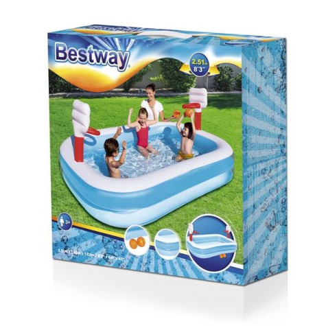 Bestway 54122 Bazén nafukovací Basketbal 251x168x102cm ~ 3