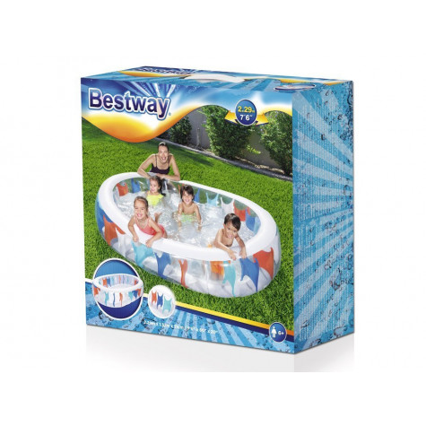 Bestway 54066 Bazén nafukovací oválný 229x152x51cm ~ 2