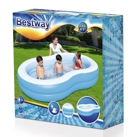 Bestway 54117 Bazén nafukovací rodinný 262x157x46cm