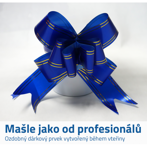 Dárková mašle 10 ks - modrá ~ 2