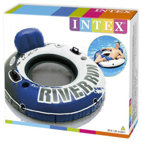 Intex 58825 Sedátko nafukovací kruh River Run 135cm - modrý