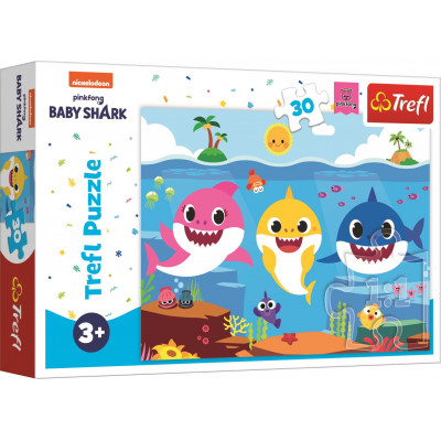 TREFL Puzzle Baby Shark: Podmořský svět žraloků 30 dílků