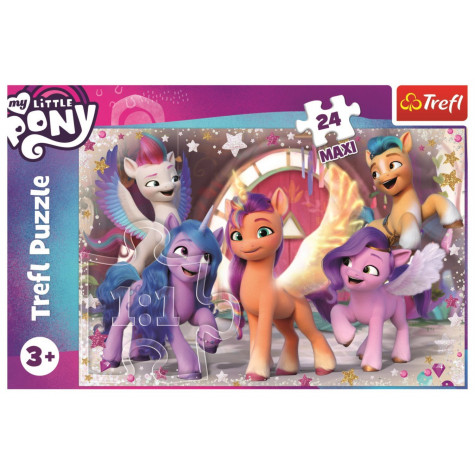 TREFL Puzzle My Little Pony: Radostní poníci MAXI 24 dílků