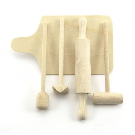 Dřevěné kuchyňské nádobí sada 23cm 5 ks ~ 1
