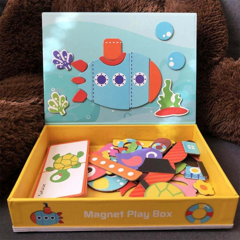 Magnetický hrací box - mořský svět ~ 5
