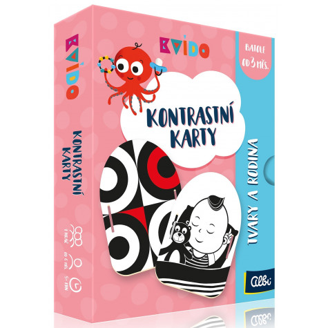 Albi Kvído Kontrastní karty - Tvary a rodina ~ 1