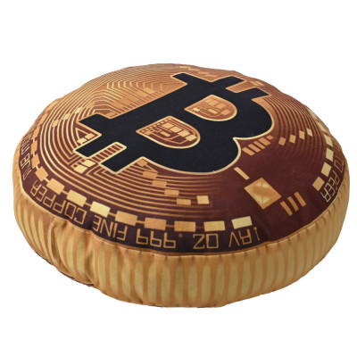 3D polštář 42 cm - Bitcoin