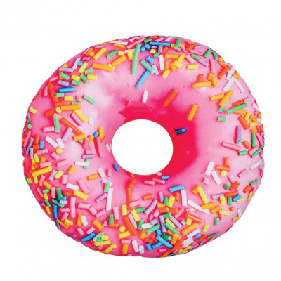 3D polštář 52 cm - Donut s polevou růžový