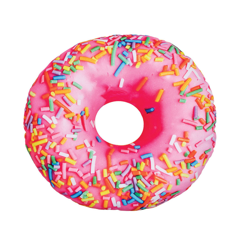 3D polštář 52 cm - Donut s polevou růžový