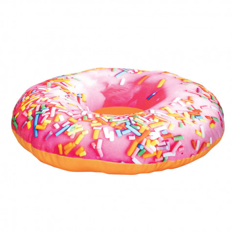 3D polštář 52 cm - Donut s polevou růžový