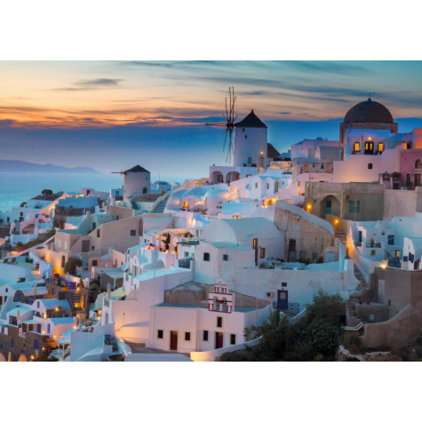 RAVENSBURGER Puzzle Večer v Santorini 1000 dílků ~ 2