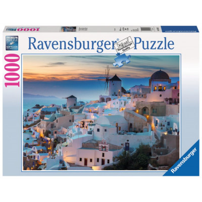RAVENSBURGER Puzzle Večer v Santorini 1000 dílků