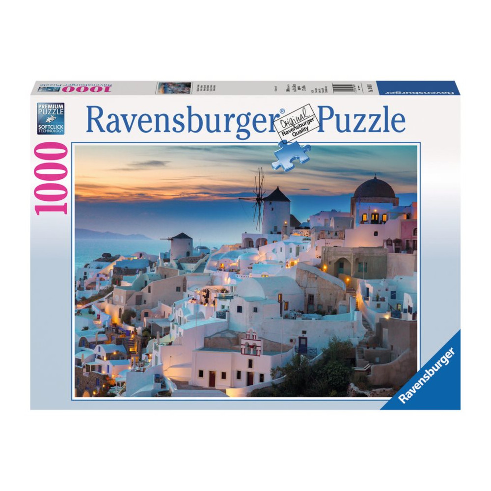 RAVENSBURGER Puzzle Večer v Santorini 1000 dílků
