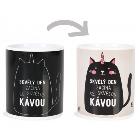 Albi Měnící hrnek - Skvělý den kočka ~ 1