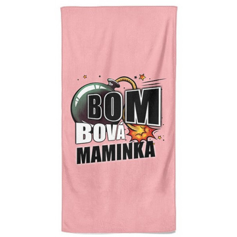Osuška 140 x 70 cm - Bombová maminka ~ 1