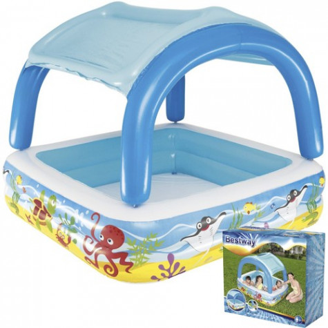 Bestway 52192 Dětský bazén se stříškou 140x140x114 cm ~ 4