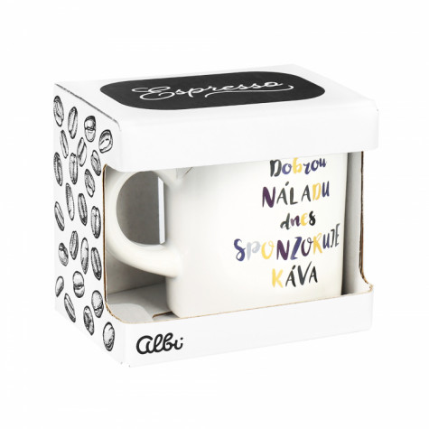 Albi Espresso hrnek - Dobrou náladu dnes sponzoruje káva ~ 2