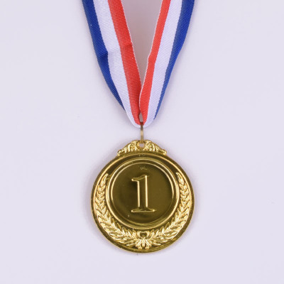 Medaile kovová 1.místo 6,5 cm