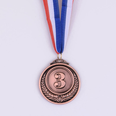 Medaile kovová 3.místo 6,5 cm