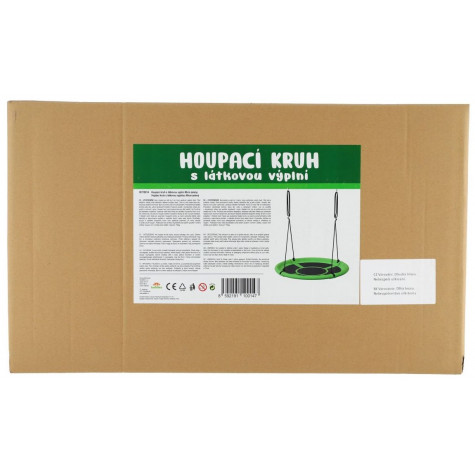 Teddies Houpací kruh zelený 80 cm látková výplň ~ 2