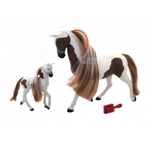 Royal Breeds - Kůň 20 cm s hříbátkem 8 cm ~ 1