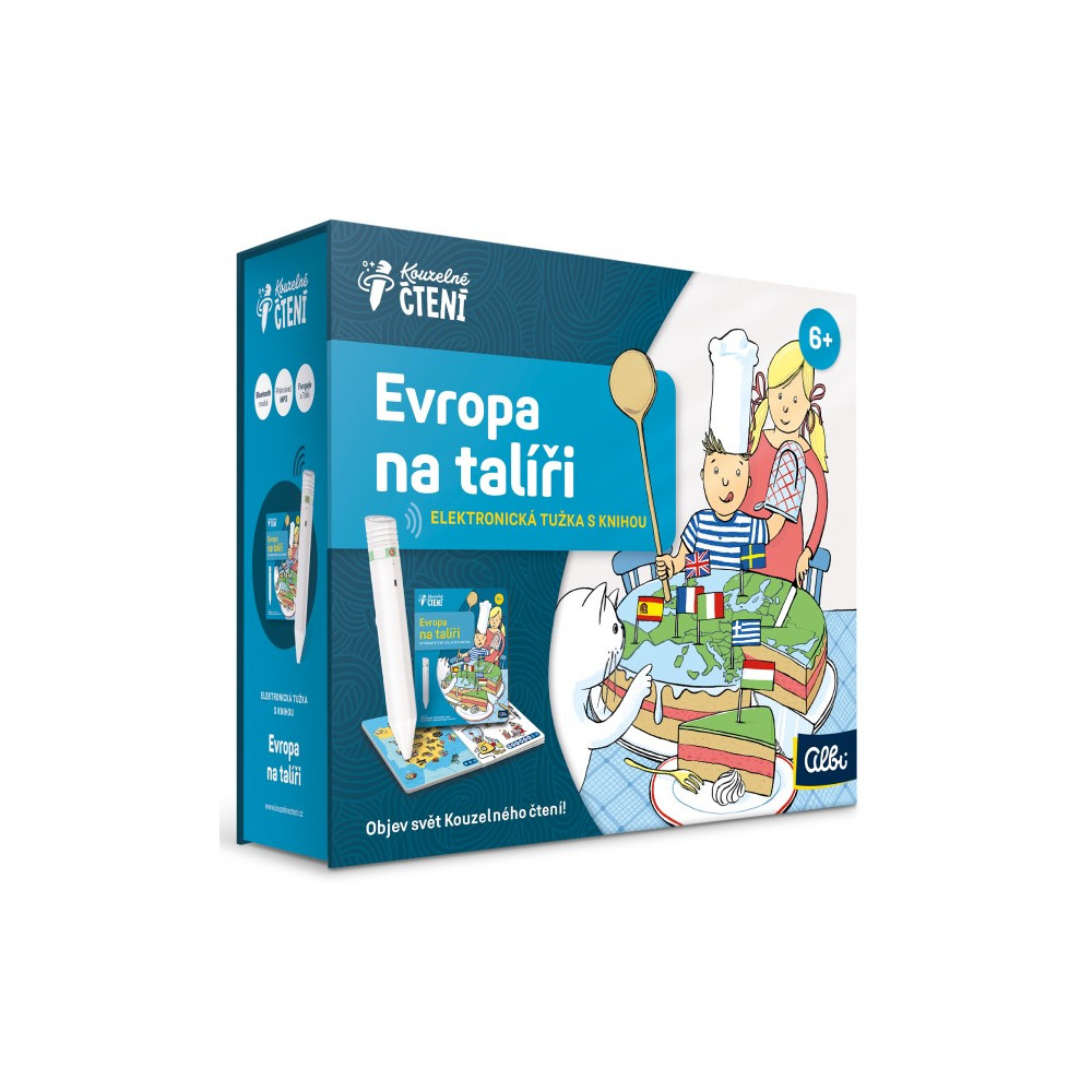 Elektronická Albi tužka 2.0 + Kniha Evropa na talíři