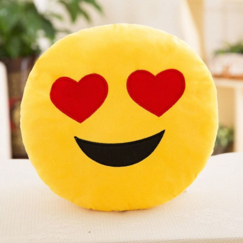 Emoji polštář -  zamilovaný ~ 1