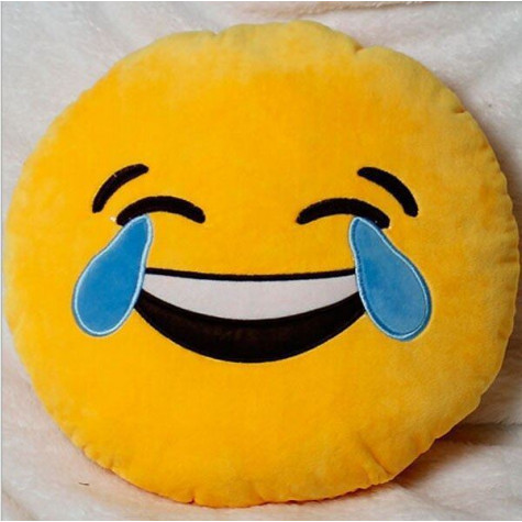 Emoji polštář -  slzy radosti