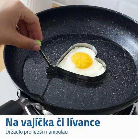 Forma na lívance a vajíčka - srdce