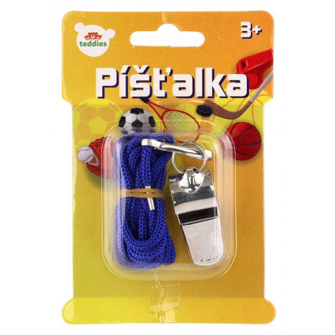 Teddies Píšťalka se šňůrkou 5cm ~ 2